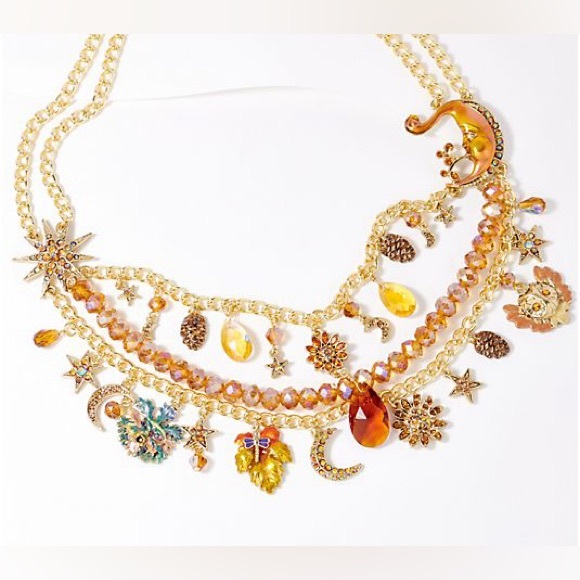 Kirks Folly Autumn Starfire Necklace- New in Box!